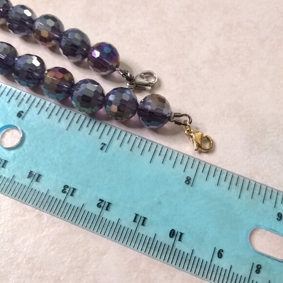 Sparkling Gold Buddha Bracelet! Faceted Bling Beads! Gorgeous Color Reflections - Picture 9 of 9